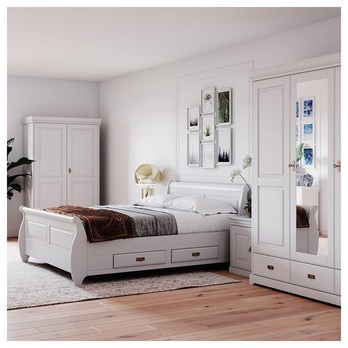 Nočný stolík KANIA biela 2