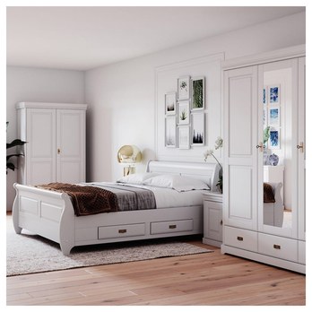 Posteľ KANIA biela, 180x200 cm 1