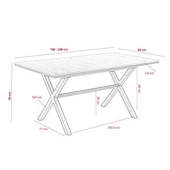 Jedálenská zostava KANITA dub artisan/natracitová 5