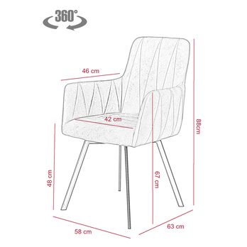 Jedálenská zostava KANITA dub artisan/natracitová 12