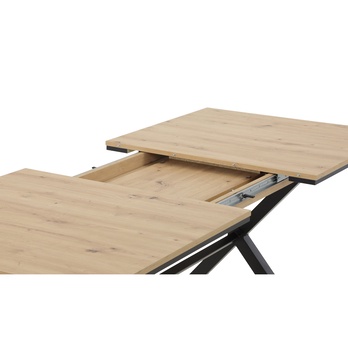 Jedálenský stôl KARELA dub artisan/černá 4