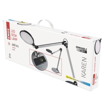 Stolná LED lampa KAREN čierna 17