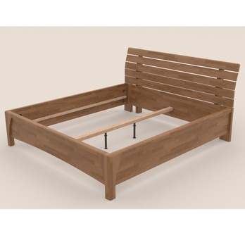 Posteľ KARLA dub/orech svetlý, 160x200 cm 2