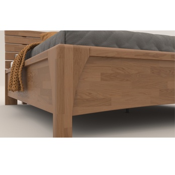 Posteľ KARLA dub/orech svetlý, 160x200 cm 3