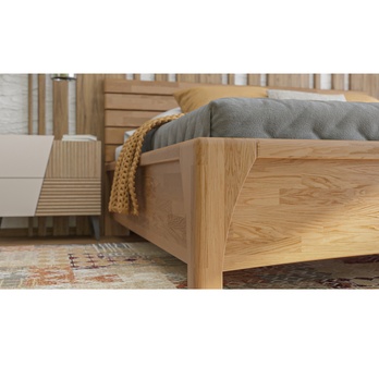 Posteľ KARLA dub/orech svetlý, 160x200 cm 5