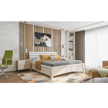 Posteľ KARLA buk/biela, 180x200 cm 1