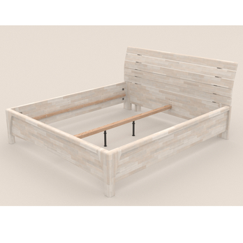 Posteľ KARLA buk/biela, 180x200 cm 2