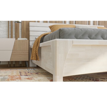 Posteľ KARLA buk/biela, 160x200 cm 3