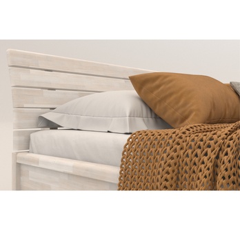 Posteľ KARLA buk/biela, 160x200 cm 4