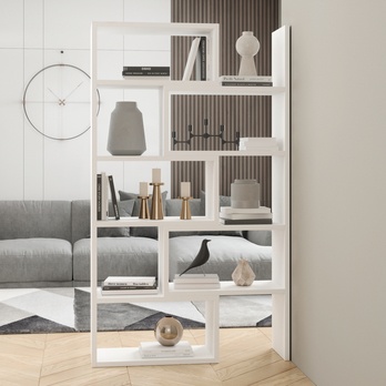 Regál KARMELO biela 1