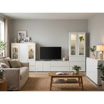 TV komoda KASSIOPI 56A biela vysoký lesk 5