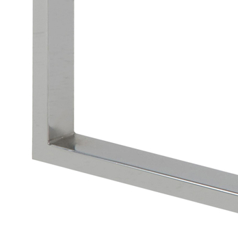 Prístavný stolík KATRINE I priesvitná/chróm, sada 3 ks 7