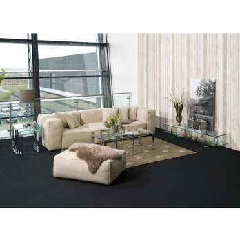 Prístavný stolík KATRINE I priesvitná/chróm, sada 3 ks 9