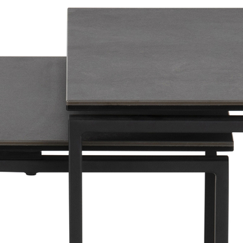 Prístavný stolík KATRINE II čierna, sada 3 ks 4