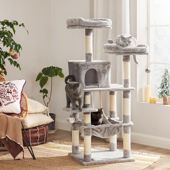 Škrabadlo pre mačky KATTY sivá 2