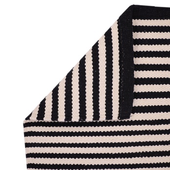 Koberec KATY 2 čierno-krémová, 70x120 cm 1