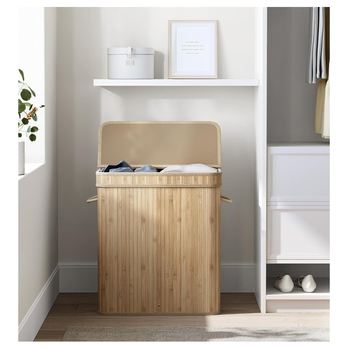 Kôš na bielizeň KEELY 5 prírodná 1