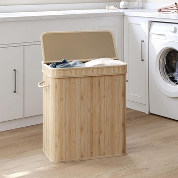 Kôš na bielizeň KEELY 5 prírodná 2