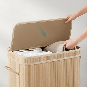 Kôš na bielizeň KEELY 5 prírodná 3