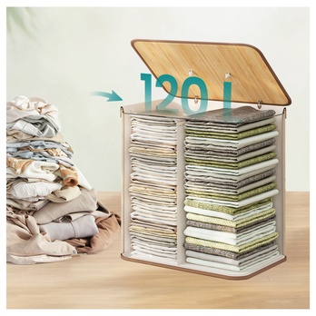 Kôš na bielizeň KEELY 6 prírodný 3