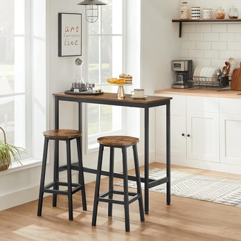 Barová zostava KEMA 5 hnedá/čierna 1