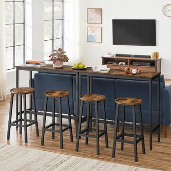 Barová zostava KEMA 5 hnedá/čierna 3