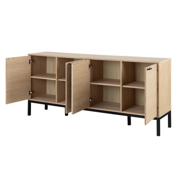 Komoda KENSINGTON 180 dub/matná čierna 1