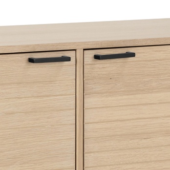 Komoda KENSINGTON 180 dub/matná čierna 5