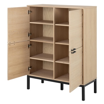 Komoda KENSINGTON 91 dub/matná čierna 1