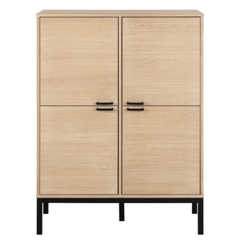 Komoda KENSINGTON 91 dub/matná čierna 2