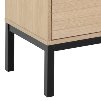 Komoda KENSINGTON 91 dub/matná čierna 6