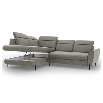 Sedacia súprava KENZO I sivá, ľavá 2