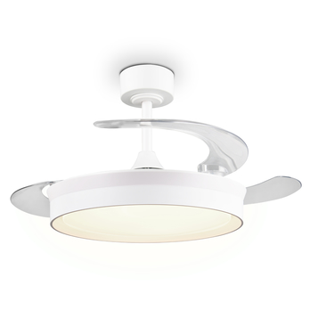 Stropné LED svietidlo s ventilátorom KERAVA biela 1