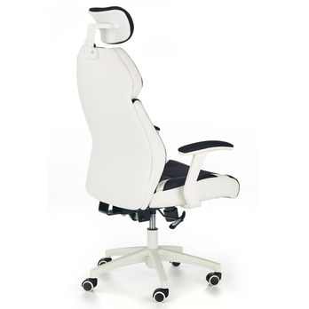 Kancelárske kreslo KESSE čierna/biela 2