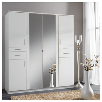 Šatníková skriňa KESTER IV biela 1