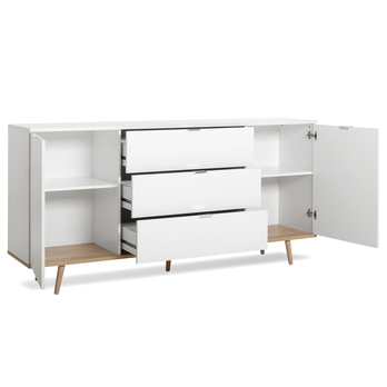 Komoda KEVEN 51 dub sonoma/biela 2