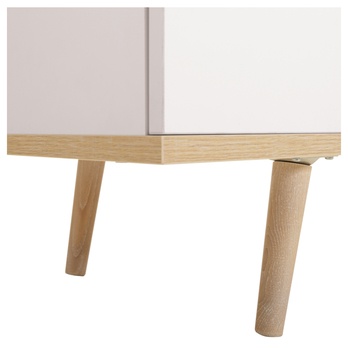 Vitrína KEVEN 54 dub sonoma/biela 5