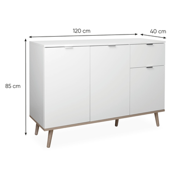 Komoda  KEVEN 56 dub sonoma/biela 8