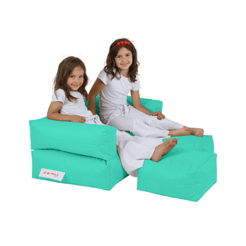 Sedací vak KIDS DOUBLE tyrkysová 1