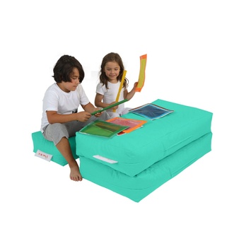 Sedací vak KIDS DOUBLE tyrkysová 4