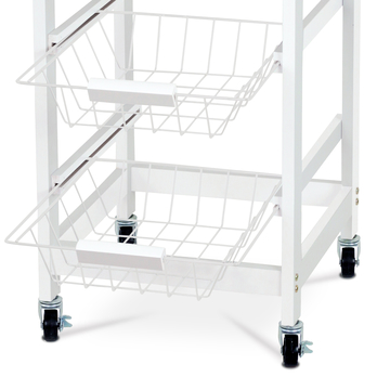 Kuchynský vozík KIMI II dub/biela 4