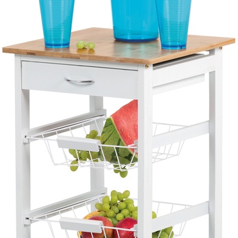 Kuchynský vozík KIMI II dub/biela 5