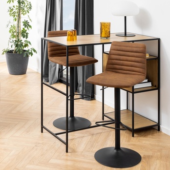 Barová stolička KIMMY hnedá/čierna 1