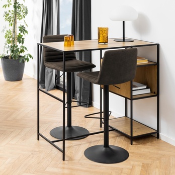 Barová stolička KIMMY sivá/čierna 10