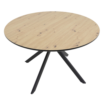 Jedálenský stôl KINDU dub artisan/čierna 2