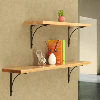 Nástenná polica KIRAL mango, šírka 125 cm 1