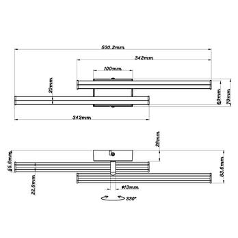 Stropné svietidlo KIRINA 2 čierna 6