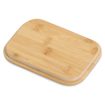 Dóza na potraviny KITCHEN pastelovoružová/bambus, objem 2,3 l 2