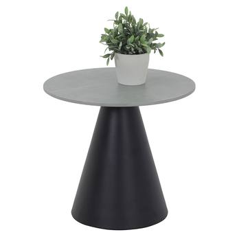 Konferenčný stolík KLAUS sivý mramor/čierna, sada 2 ks 3