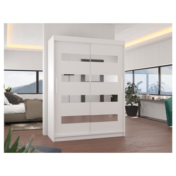 Šatníková skriňa KLOE biela 1